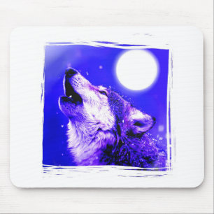 Howling Wolf Mouse Pad