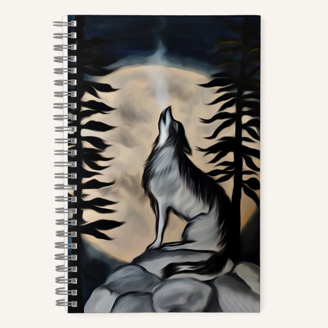 Howling wolf  notebook (Front)