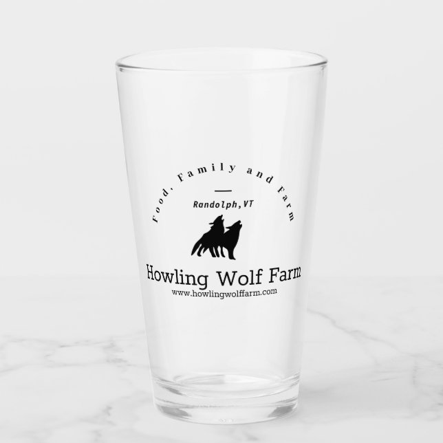 Howling Wolf Pint Glass (Front)