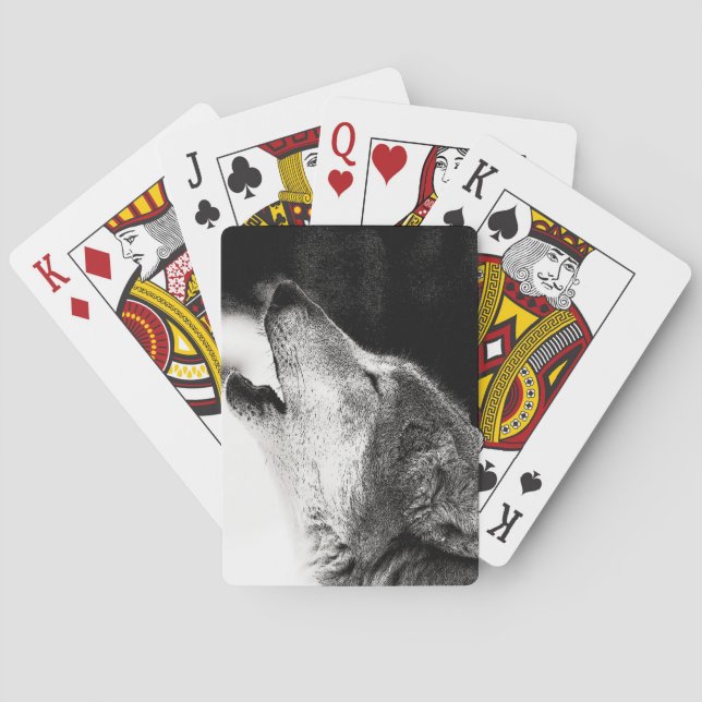 Howling Wolf Playing Cards (Back)