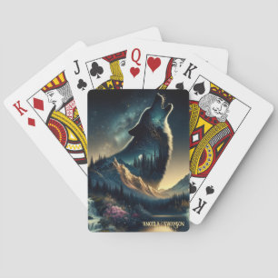 Howling Wolf Playing Cards