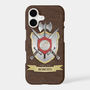 Howling Wolf Sigil Battle Crest Brown