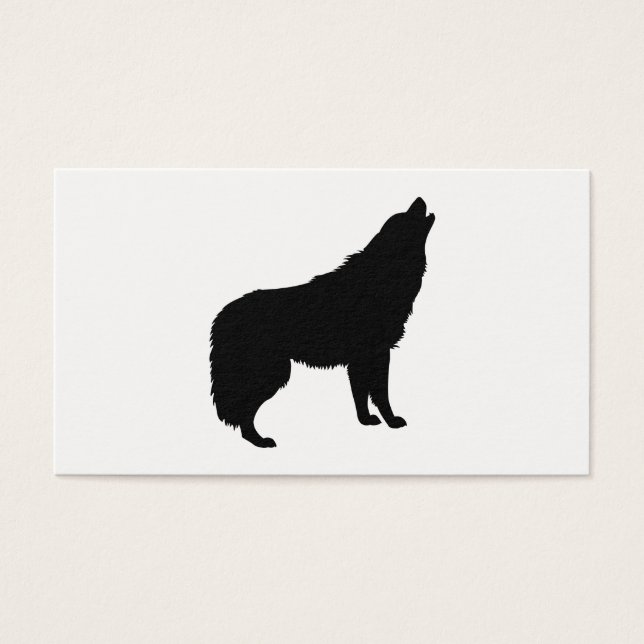 Howling Wolf Silhouette (Front)