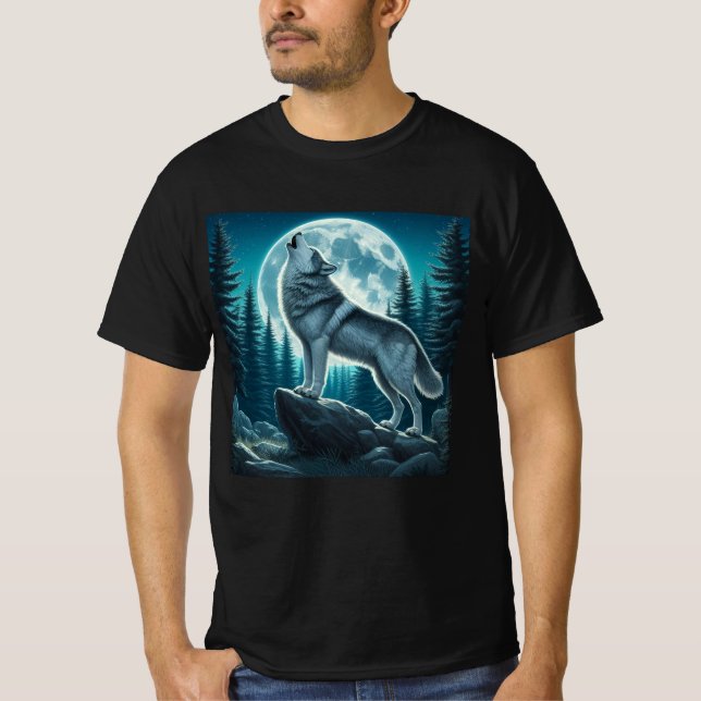 Howling Wolf T-Shirt (Front)