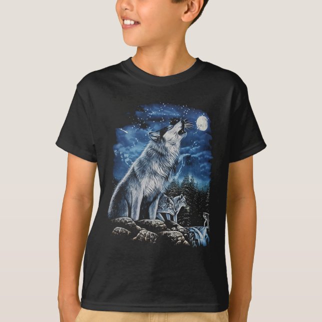 Howling Wolf T-Shirt (Front)
