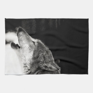 Howling Wolf Tea Towel
