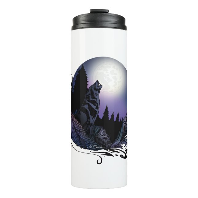 Howling Wolf Thermal Tumbler (Front)