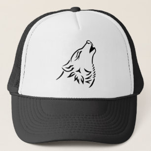 Howling wolf trucker hat