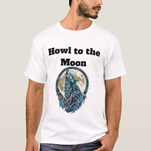 Howling Wolf Under the Full Moon   Wild Spirit T-S T-Shirt