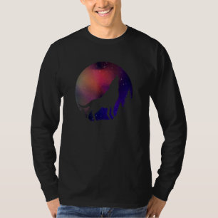 Howling Wolf Werewolf Scary Full Moon Night Sky Wi T-Shirt