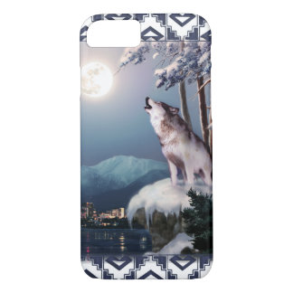 Howling Wolf with the City of Anchorage Phone Case