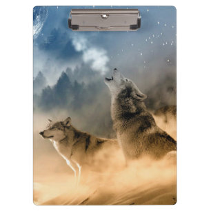 Howling Wolves Clipboard