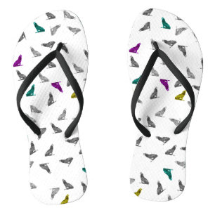 Howling Wolves Flip Flops
