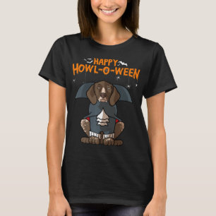 Howloween German Shorthaired Pointer Dog Halloween T-Shirt