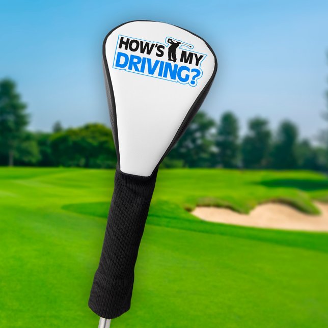How's My Driving Golf Pun Head Cover (Creator Uploaded)