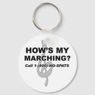 Hows My Marching Key Ring