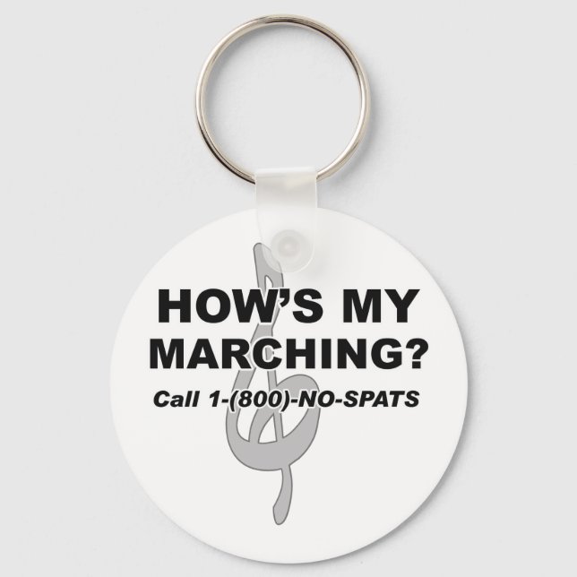 Hows My Marching Key Ring (Front)