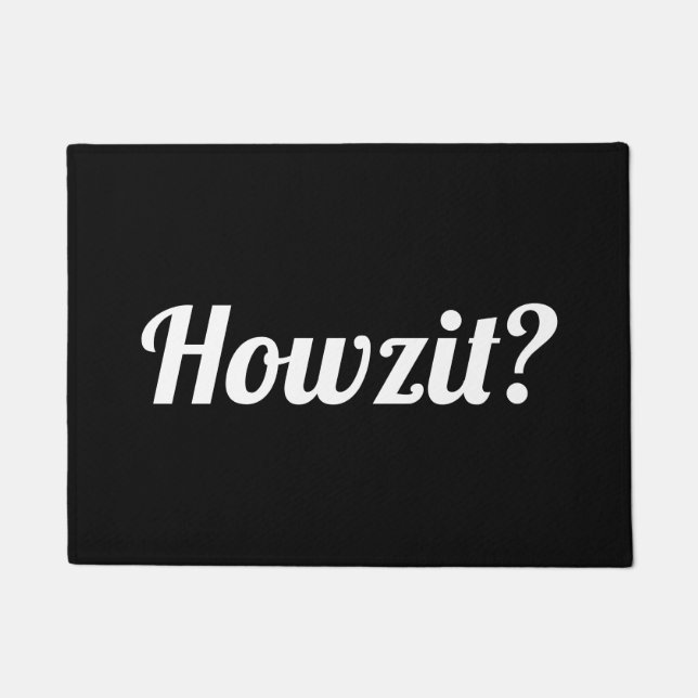 Howzit Doormat (Front)