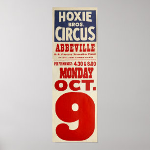 Hoxie Bros. Circus Poster