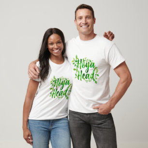 Hoya Head Plant Lover Design – Cute Minimalist Bot T-Shirt