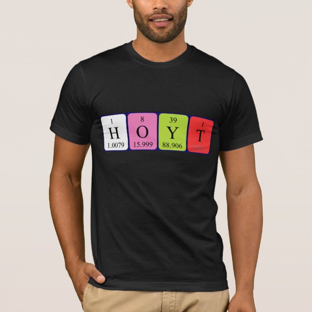 Hoyt periodic table name shirt (Front)
