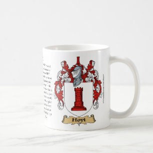 Hoyt, the Origin, the Meaning and the Crest Mug
