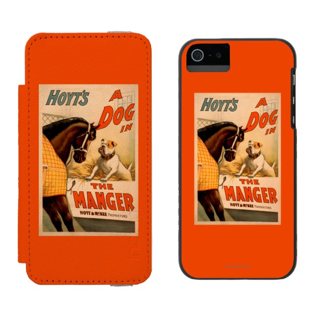 Hoyt's A dog in the Manger Theatre Poster Incipio iPhone Wallet Case (Side by Side)
