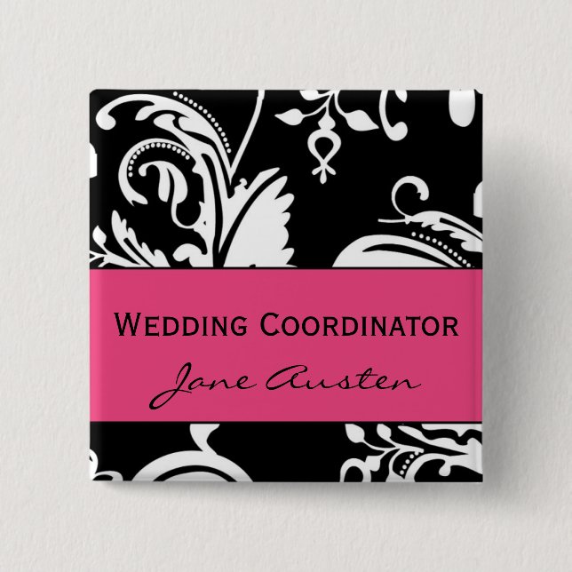 HP&B Wedding Coordinator Square Button (Front)