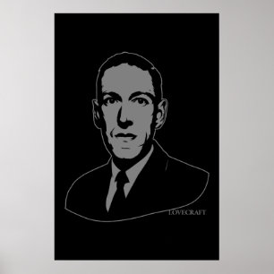 HP Lovecraft Portrait Poster