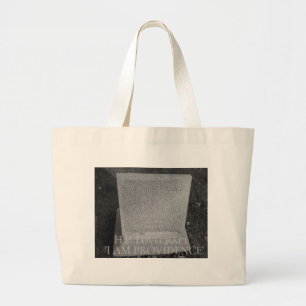 HP Lovecraft - Writer, Author - I AM PROVIDENCE Large Tote Bag