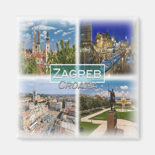 HR0038 Europe, Croatia, Zagreb, fridge Magnet