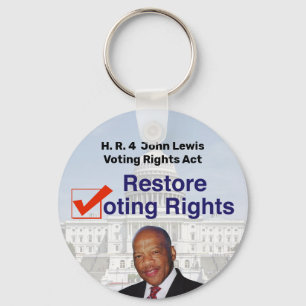 HR4 John Lewis Voting Rights Act Key Ring