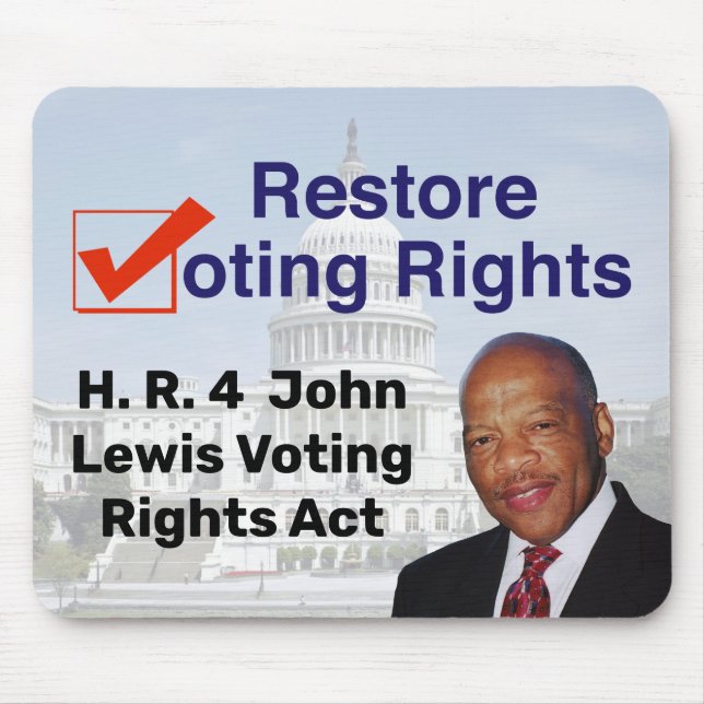 HR4 John Lewis Voting Rights Act Mouse Pad (Front)