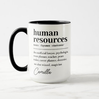 HR Appreciation Gift, Human Resources Definition Mug