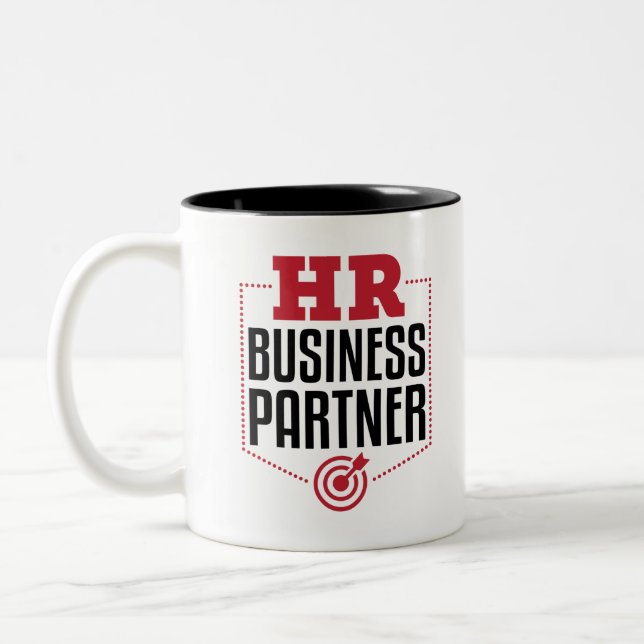HR Business Partner Human Resources Two-Tone Coffee Mug (Left)