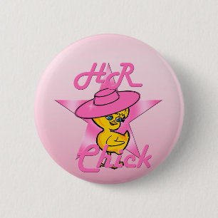 HR Chick #8 6 Cm Round Badge