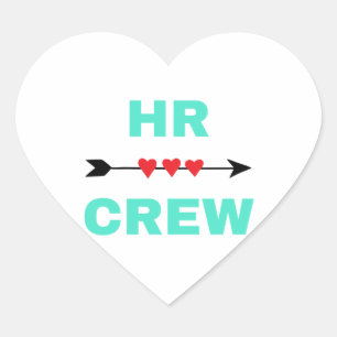 HR Crew 2 Heart Sticker