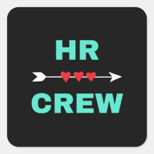 HR Crew Square Sticker
