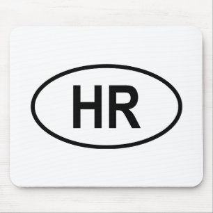 "HR" Croatia Mouse Pad