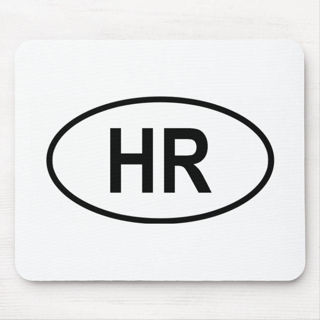 "HR" Croatia Mouse Pad (Front)