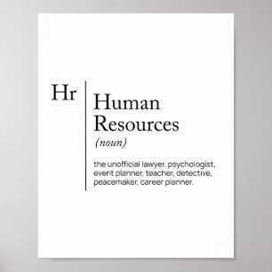 HR Definition dictionnary Poster