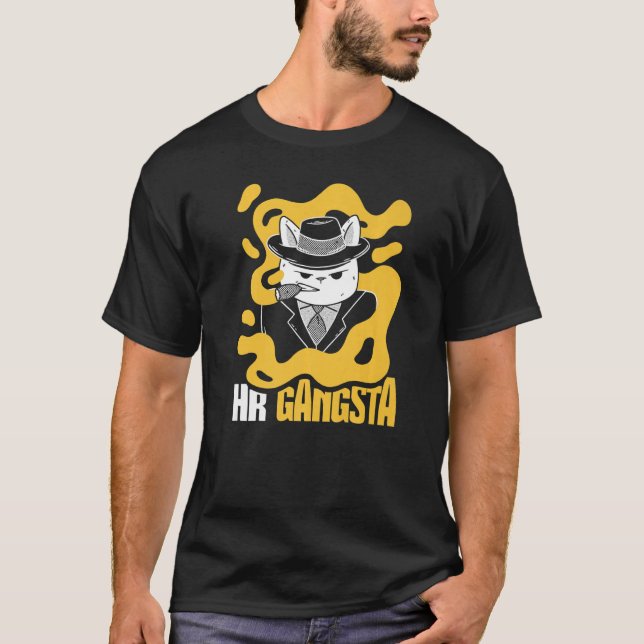 HR Gangsta Costume  Human Resource T-Shirt (Front)