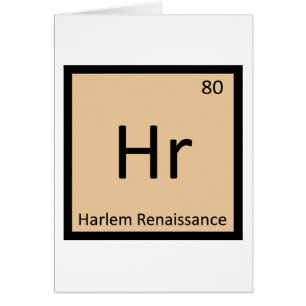 Hr - Harlem Renaissance Art Periodic Table Symbol