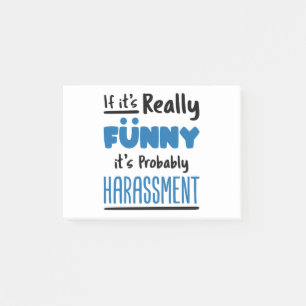 HR Human Resources If It's Really Funny Post-it Notes