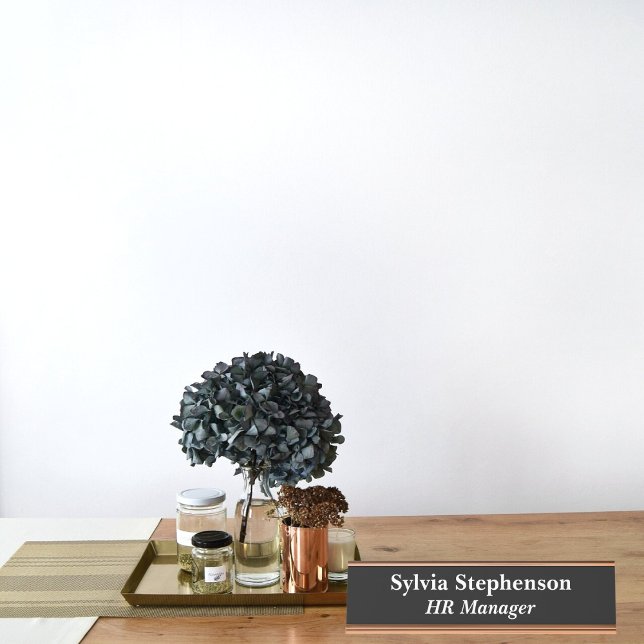 HR Manager Black Desk Name Plate (Creator Uploaded)