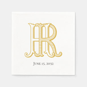 HR Monogram or RH Monogram Napkins