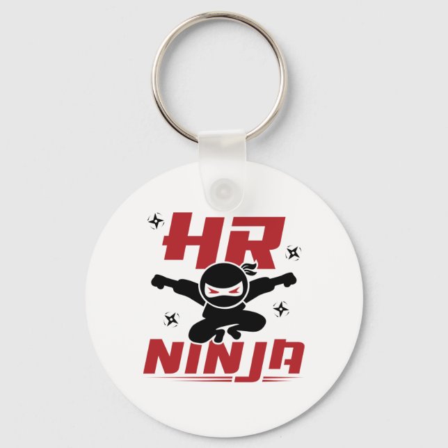 HR Ninja Human Resources Key Ring (Front)
