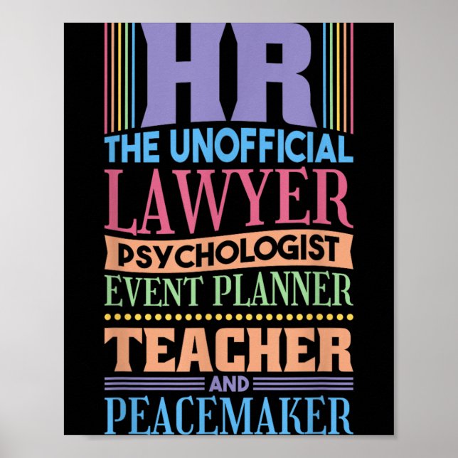 Hr Office And Human Research Quote Poster (Front)