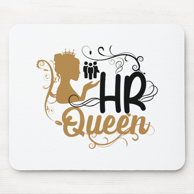 HR Queen Human Resources Women Mouse Pad (Front)