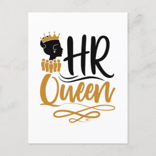 HR Queen Human Resources Women Postcard
